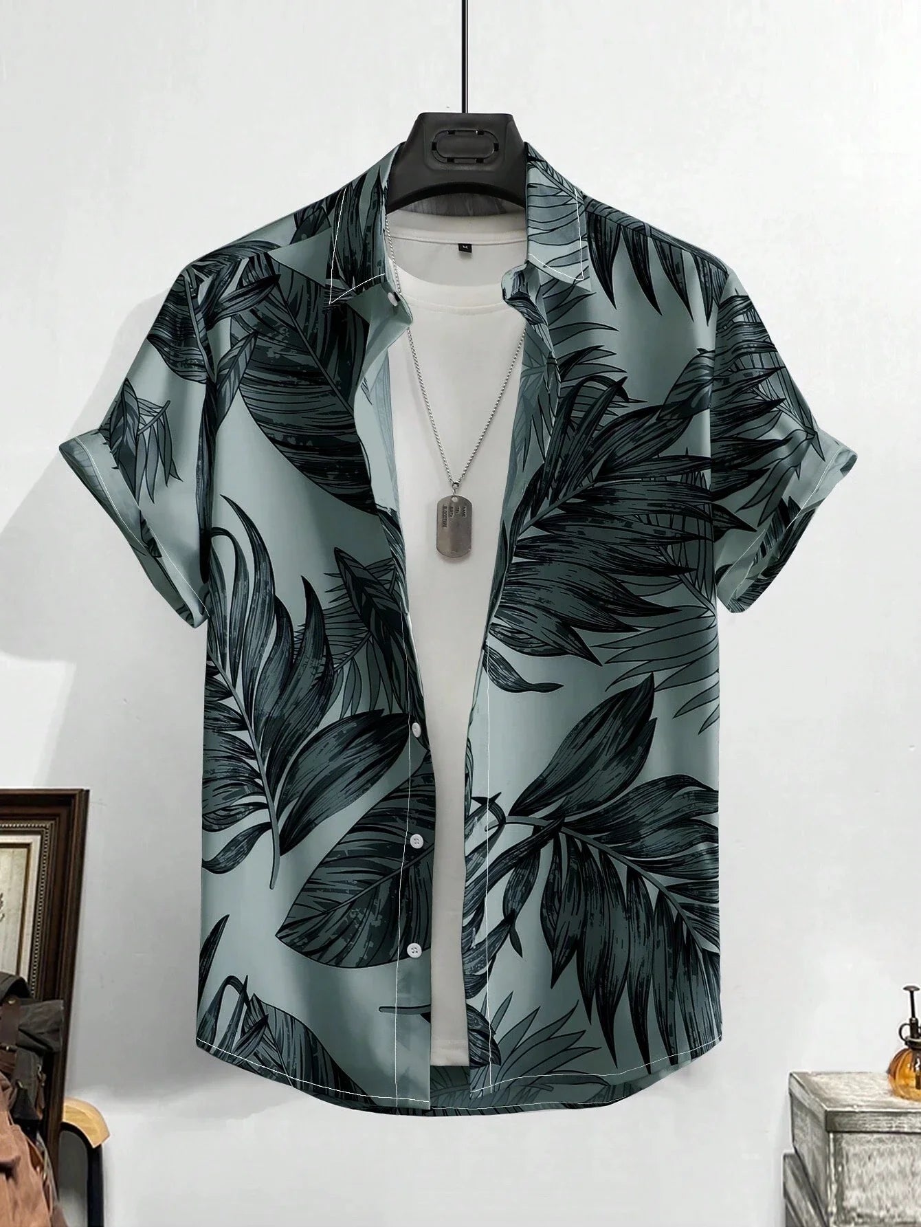 Hawaiian Shirt Man Print Casual  Slim Fashion Shirt High Quality Luxury  Oversized Clothes