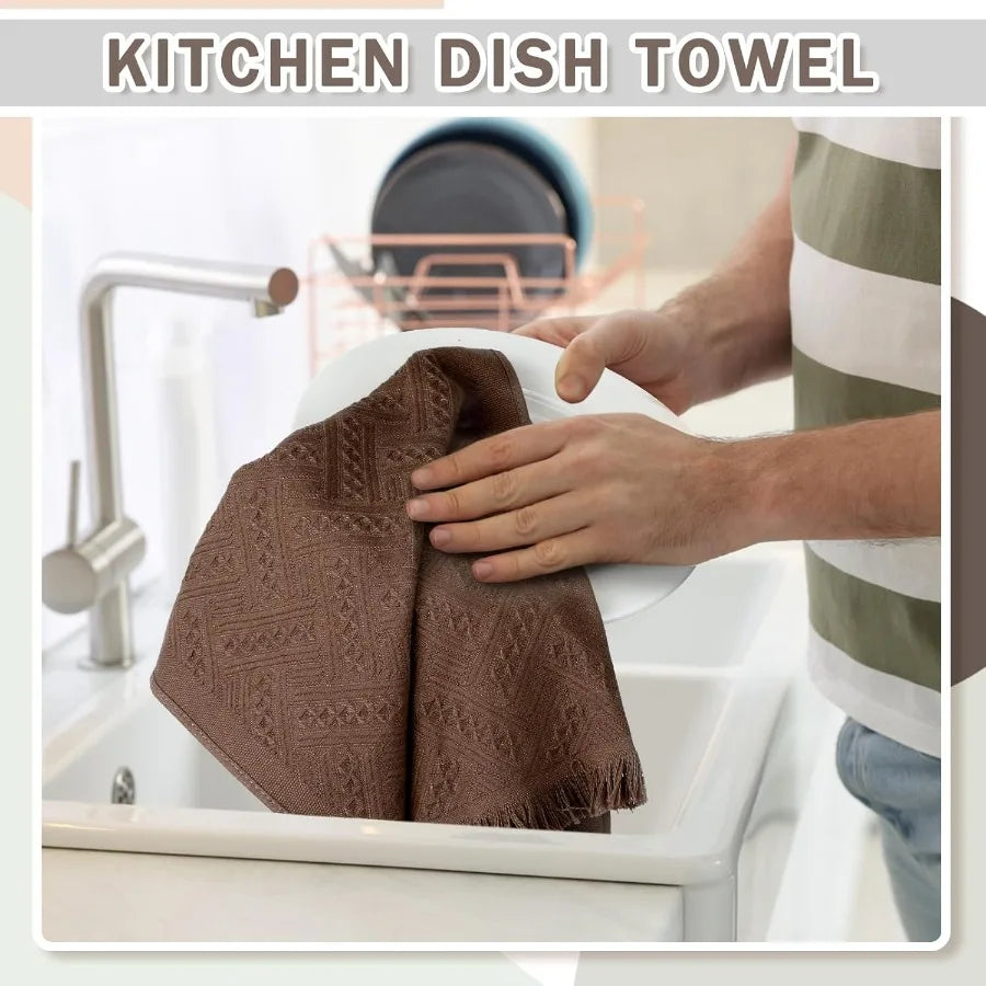 4 Pack  Bathroom Hand Towel Cotton Decorative  Kitchen Hand Towel  Bathroom  Set