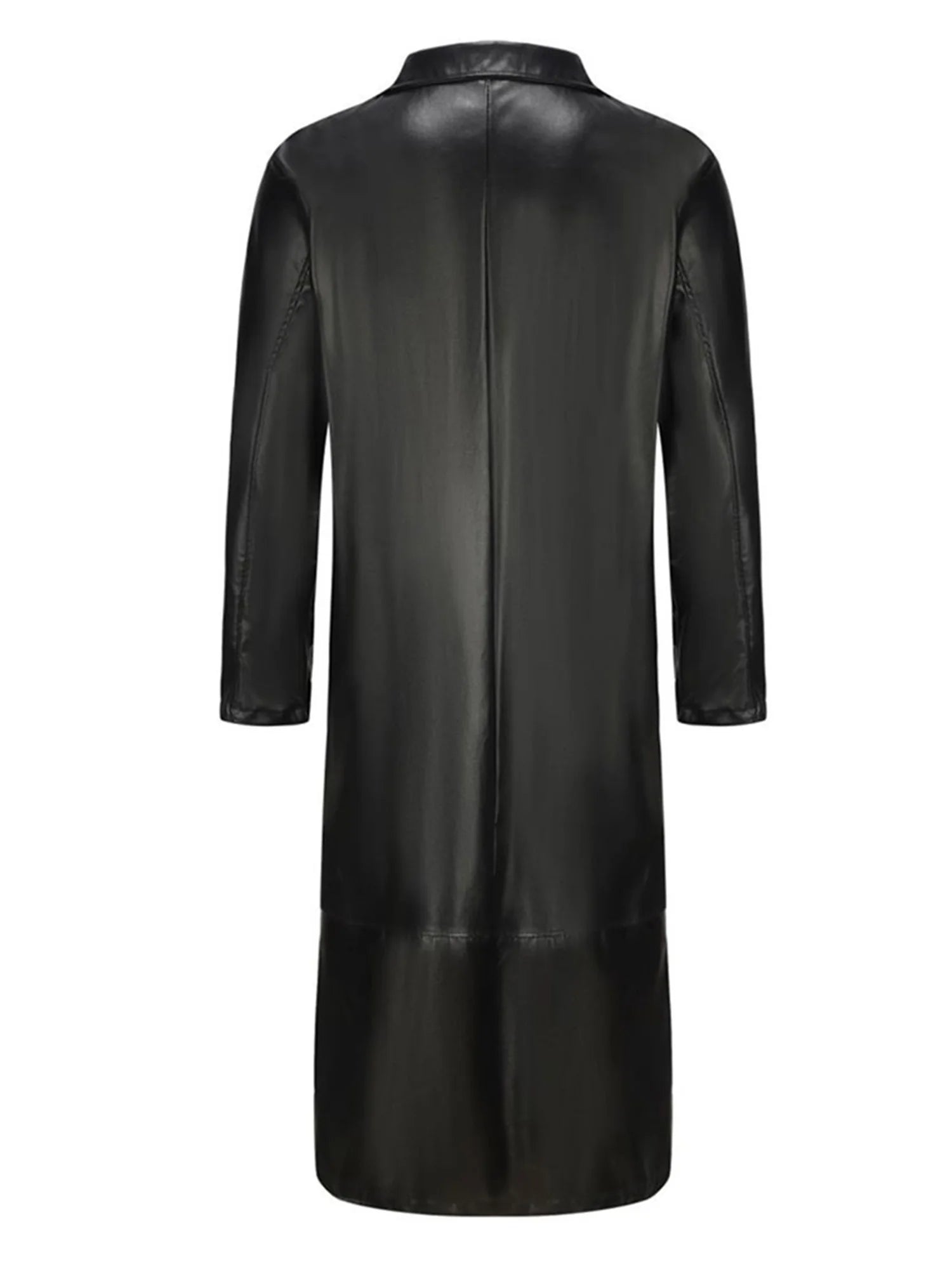 Men s Faux Leather Jacket Classic  Windproof Coat for Fall Winter Wardrobe