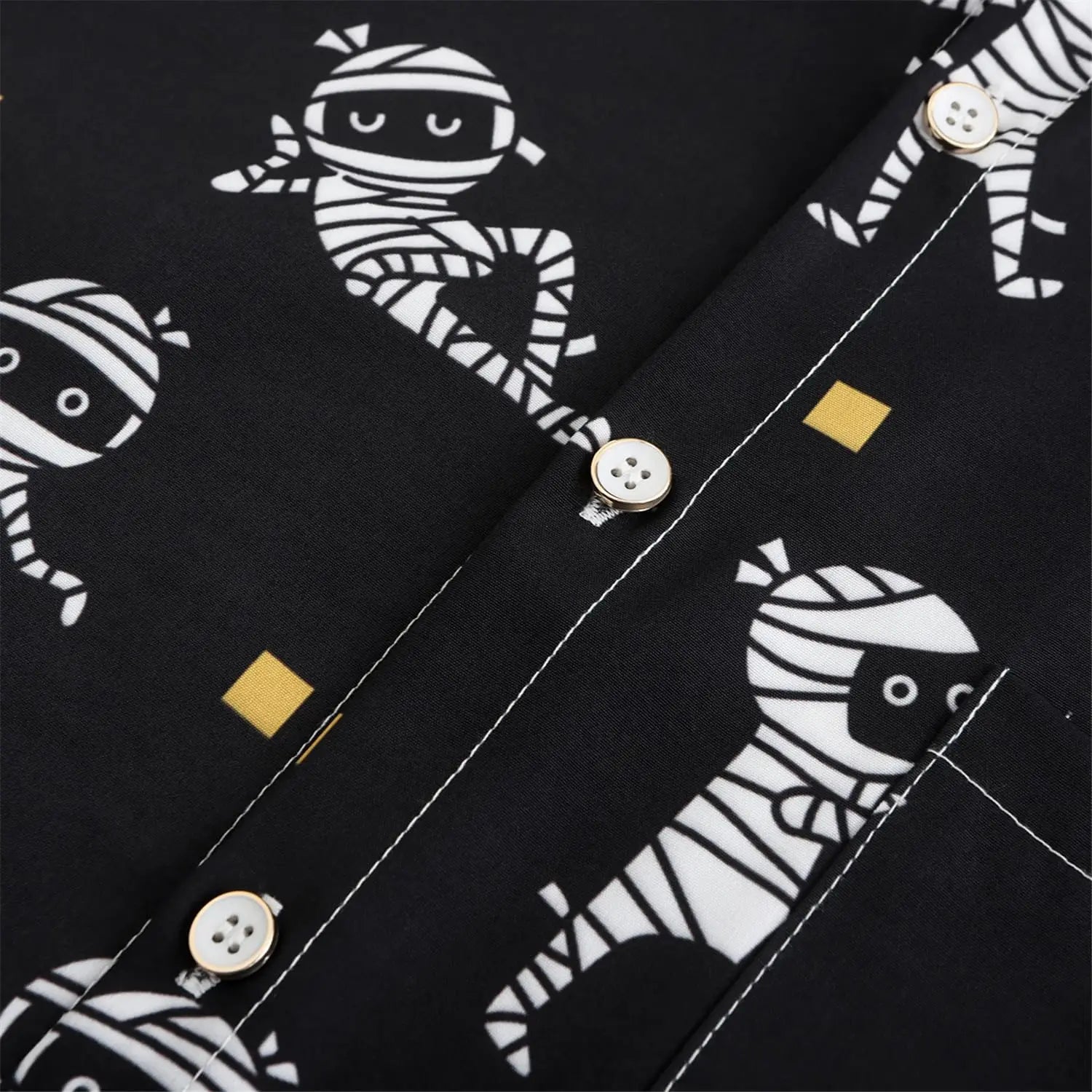 KYKU Funky Halloween Hawaiian Shirt for Men Palm Beach Shirts Tropical Vacation Shirts