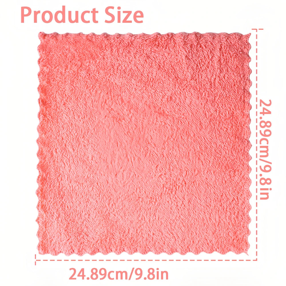 20pcs Soft Absorbent Solid Color Washcloths Gentle on Quick Drying Compact Square Towels for Home Bathroom