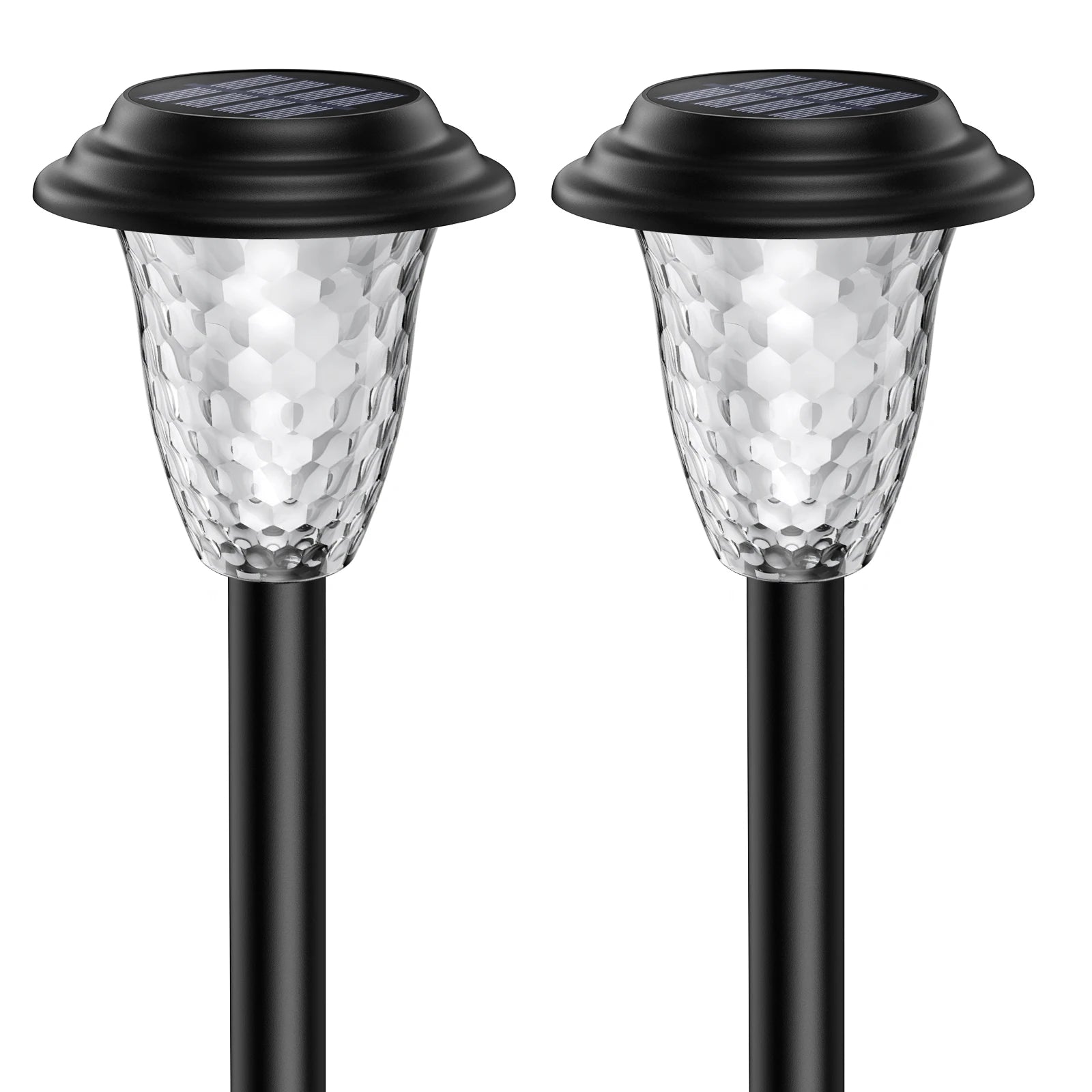 10Pack Solar Lights, RGB/Warm White Color Changing, Outdoor Garden/Backyard/Lawn