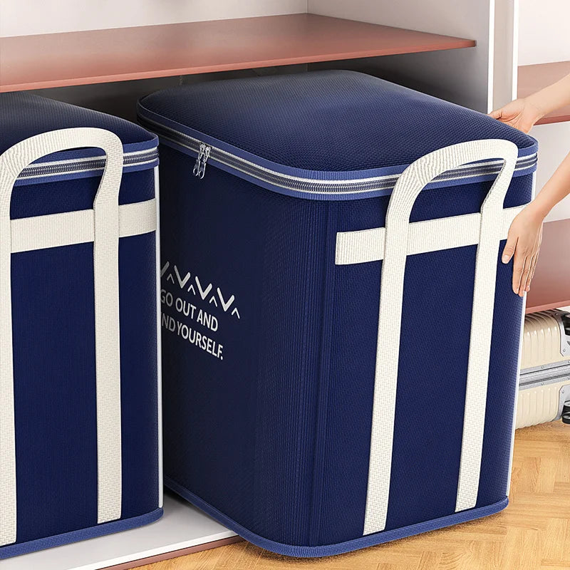 Extra Large  Storage Bag Organizer with Reinforced Handle for Blanket Comforters Bed Sheets Pillows Toy