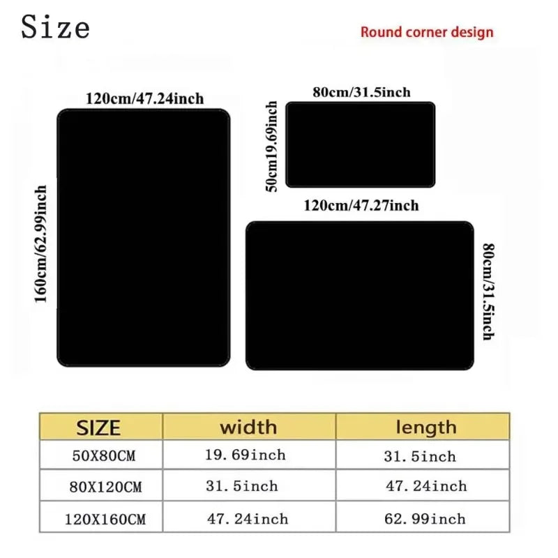 Luxury Marble Black White Gold Stone Carpet Rug for Living Room Bedroom Home Sofa Decoration Non-slip Floor Mat
