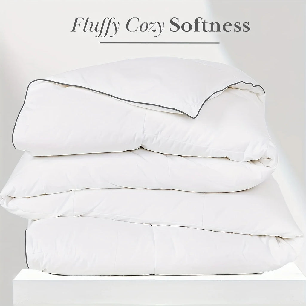White Down Alternative Comforter - Lightweight & Breathable, Machine Wash