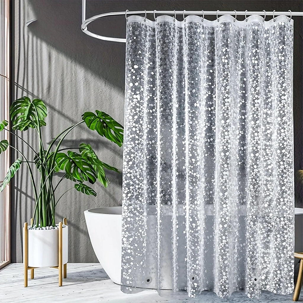 Shower Curtain Liner Material with Magnets, Shower Stalls & Bathtubs