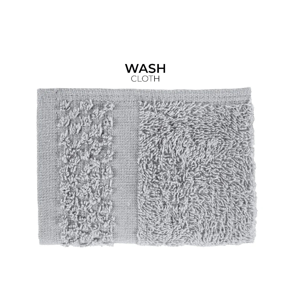 10 Piece Cotton Towel Set Soft Absorbent Bath Towels Quick Dry Durable Washcloths Hand Towels Popcorn Textured
