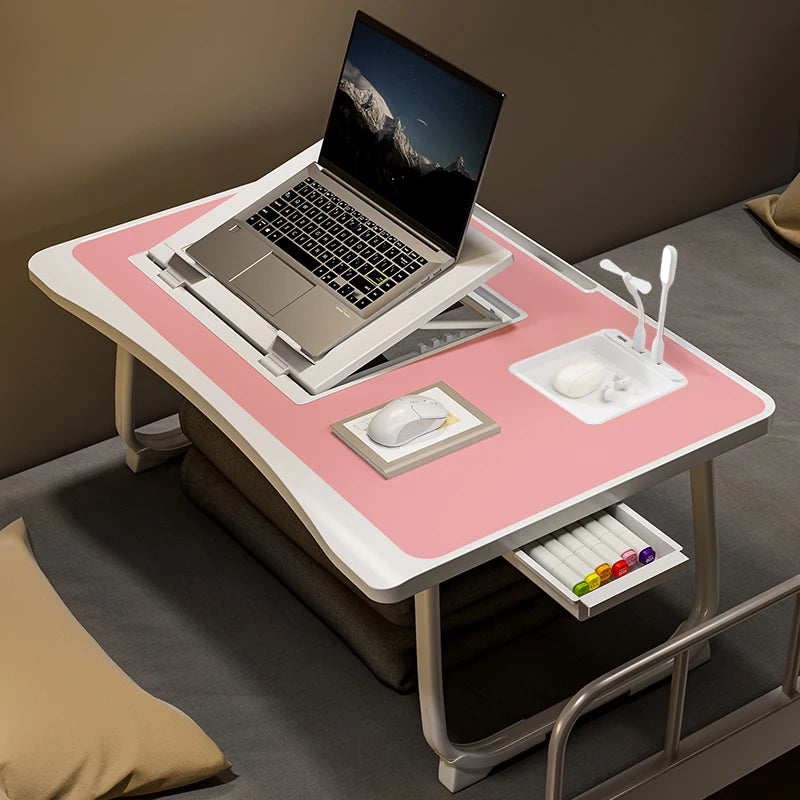 Foldable laptop desk, desktop lifting laptop rack, reading laptop desk, home breakfast tray office desk,
