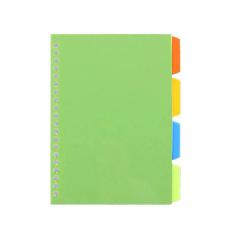 Binder Notebook Refillable Grid Lined Planner Journal Stationery Notepad