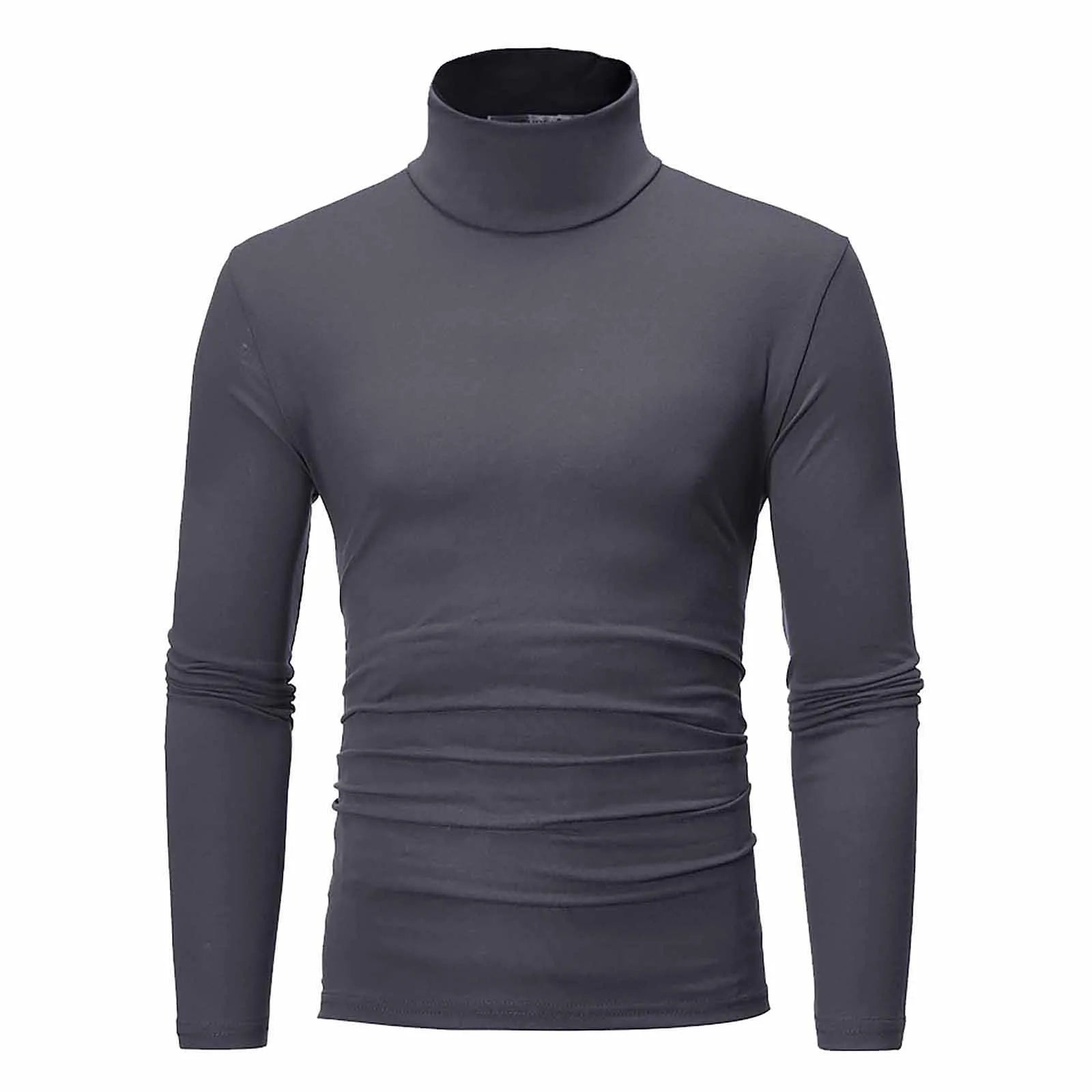 Basic Turtleneck High Collar Pullover Male Autumn Spring