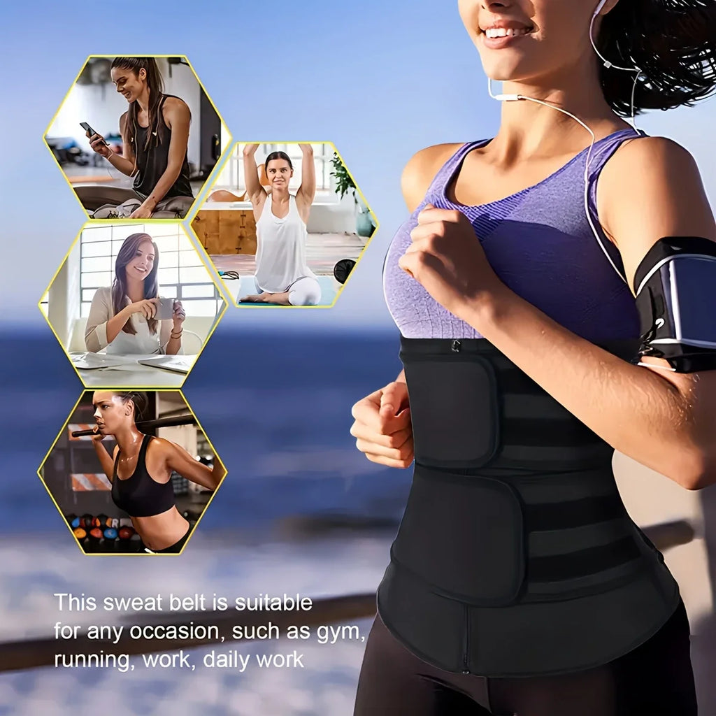 Adjustable Waist Trainer for Women, Workout Cincher for Tummy Control & Back Support
