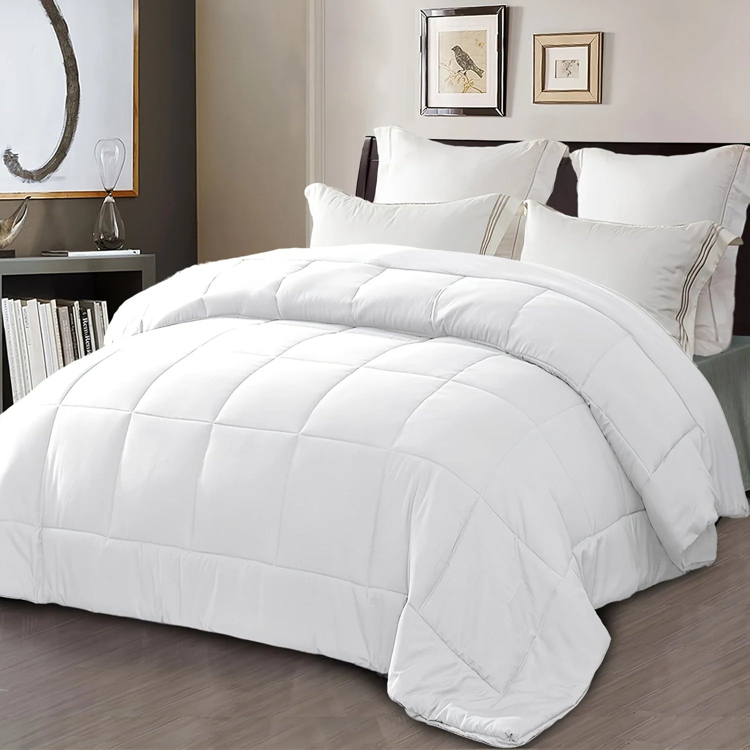 White Down Alternative Comforter - Lightweight & Breathable, Machine Wash