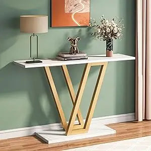 Console Table, Industrial Hallway Table for Entryway, 43 Inch Entryway Table for Living Room,