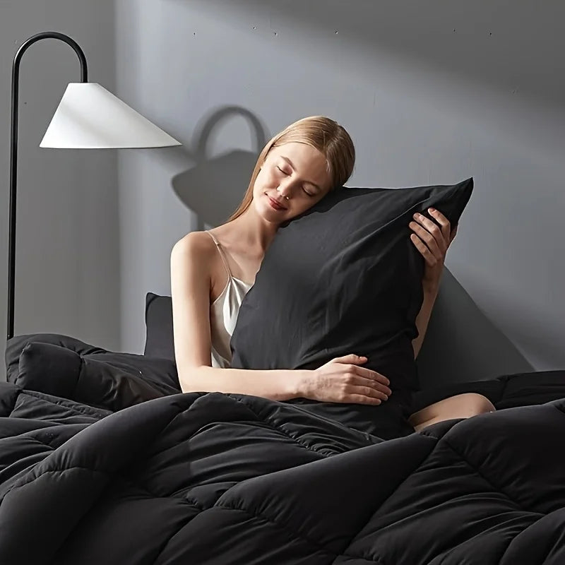 Full Size Bed Comforter Set  All Seasons Bedding with 2/3 pcs,1 Comforter, 1/2 Pillow Shams