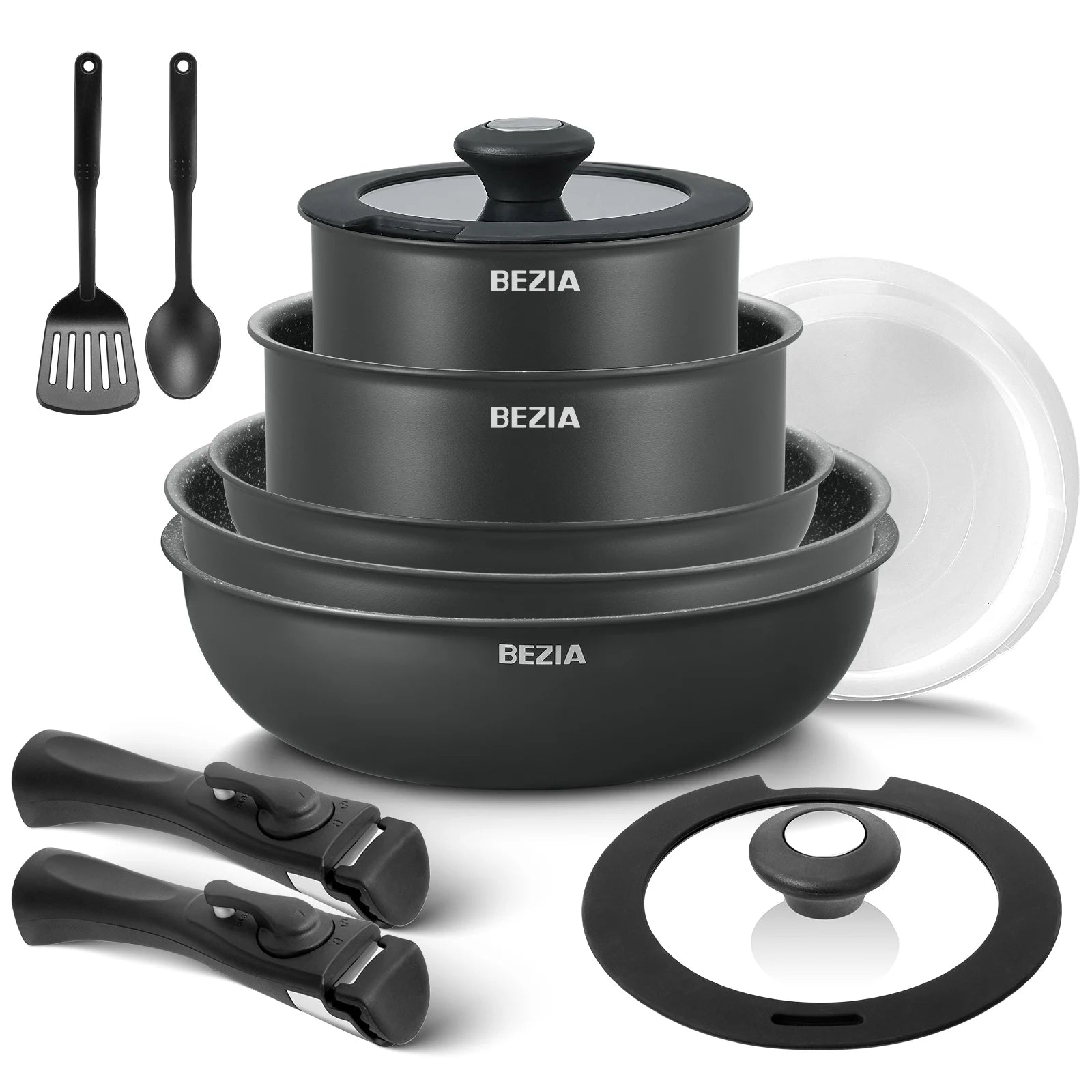 Induction Cookware , Nonstick Pots and Pans Set  Stackable