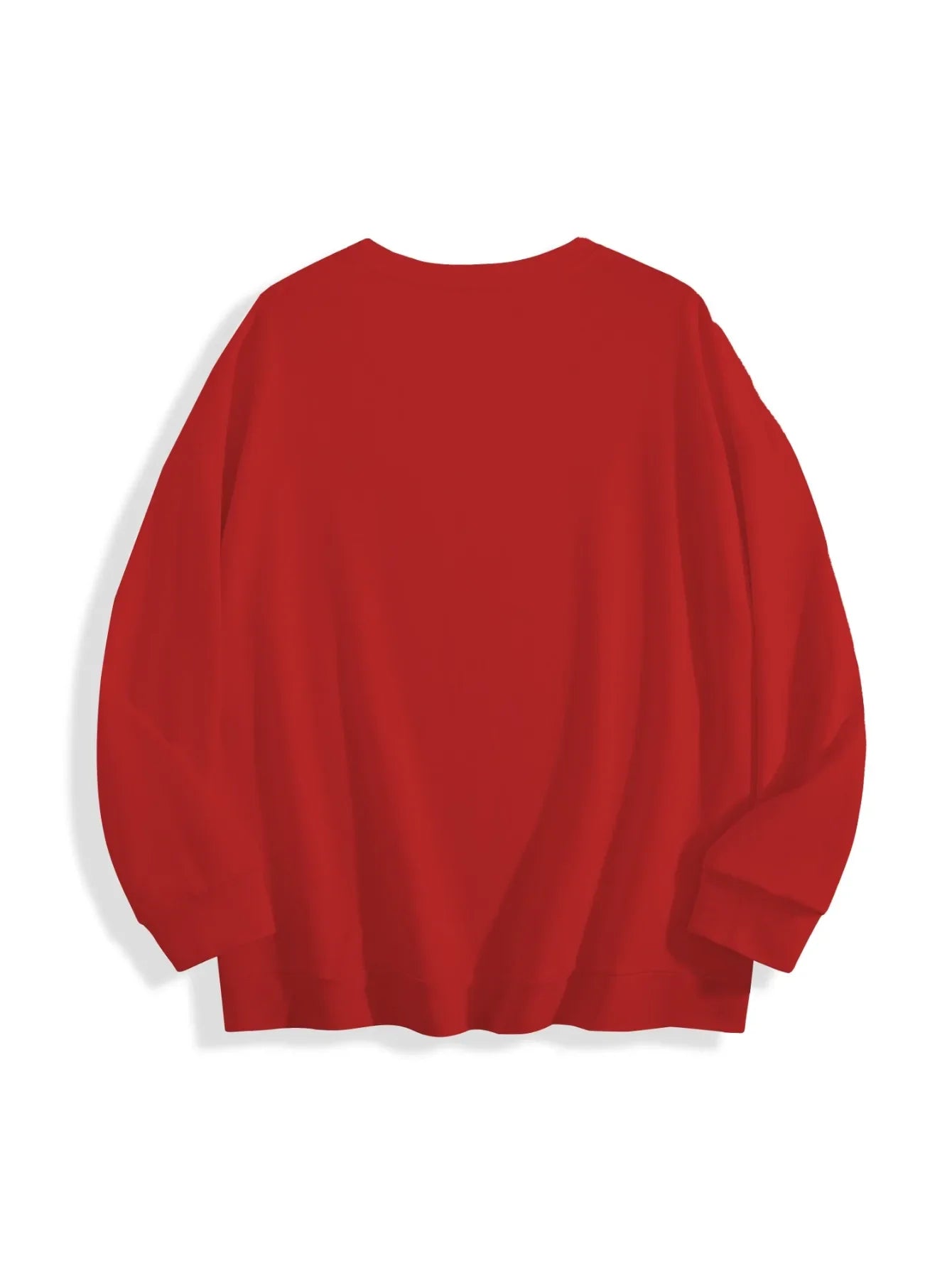 Santa Christmas Sublimation Graphics Pullover Red Green Cotton for Winter