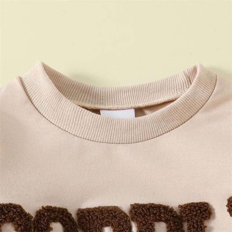 Toddler Girl Thanksgiving Outfits Letter Long Sleeve Sweatshirts Turkey Print Flare Pants 2Pcs Clothes Set