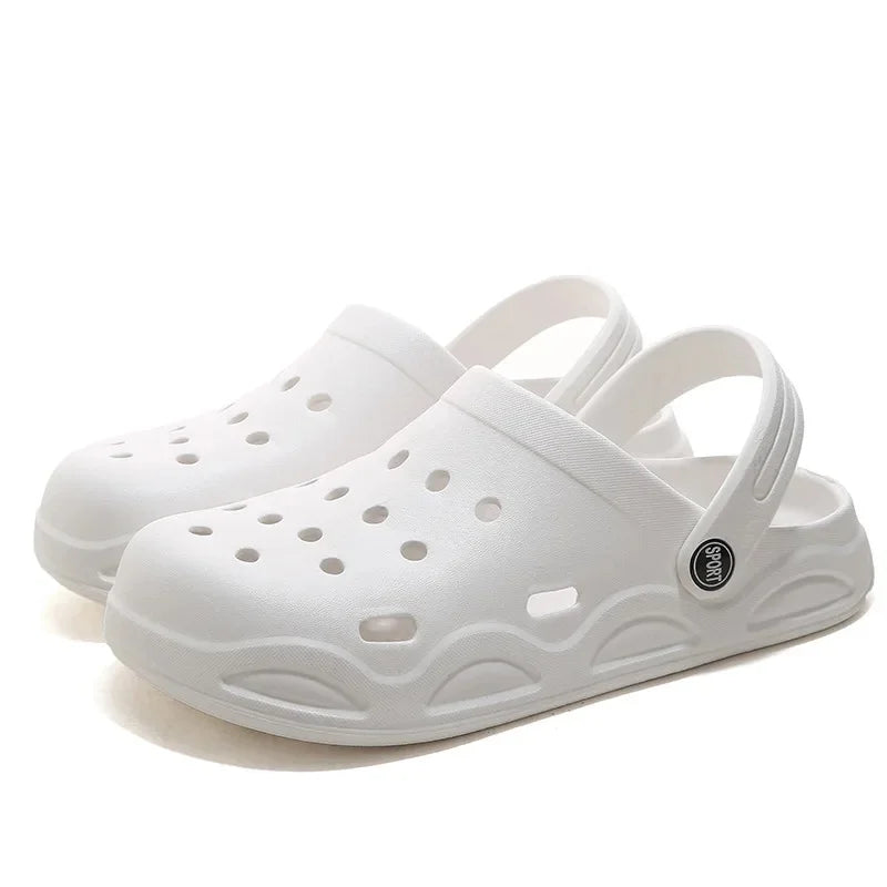 Men's Summer Outdoor Wear Half-Covered Heel Garden Beach Shoes Couple's Clog Shoes