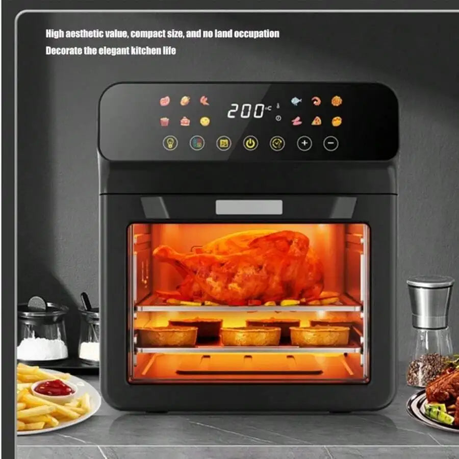 Air Fryer Visual Intelligent Fully Automatic Household Air Fryer Anti Scald Handle Suitable For Chicken And Fish