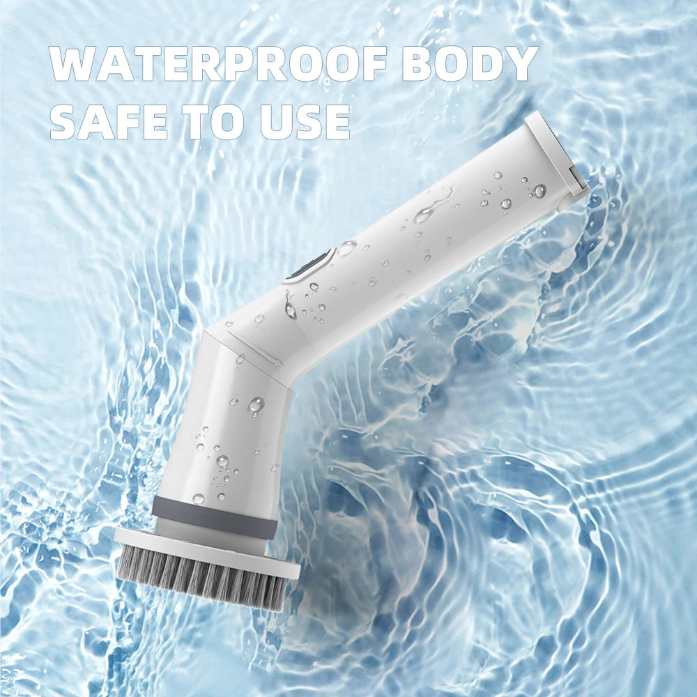 Multifunctional Wireless Rotatable Cleaning Brush Bathroom Kitchen