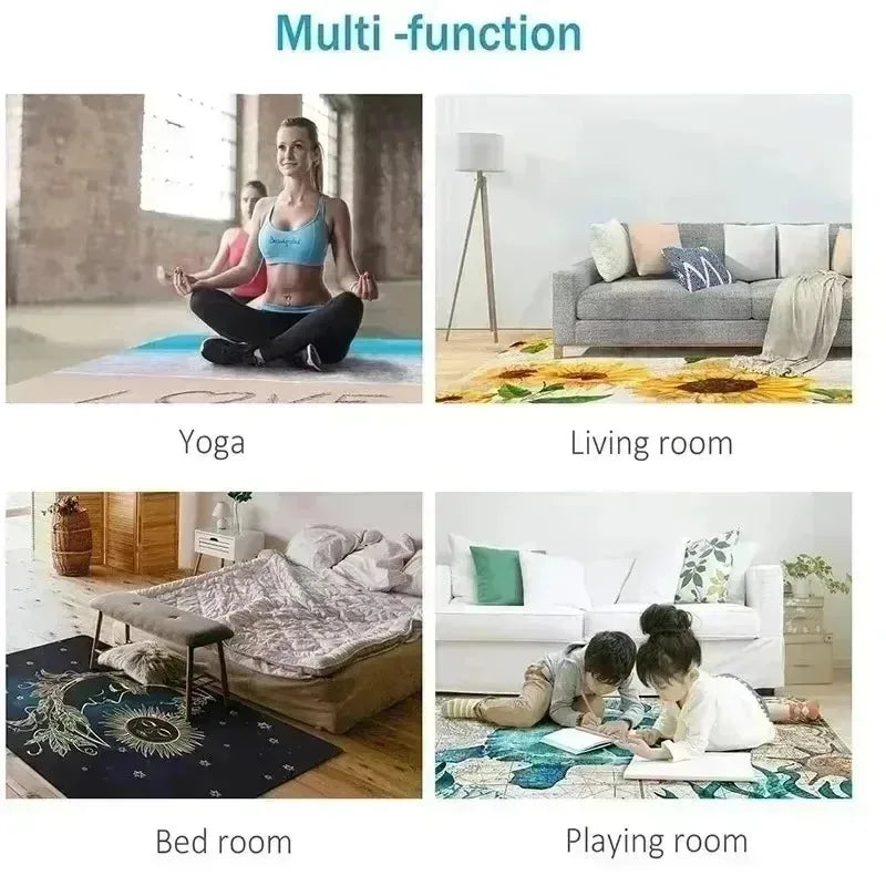Large Area Living Room Carpets Decoration Home Bedroom Bedside Soft Rug Washable  Mat