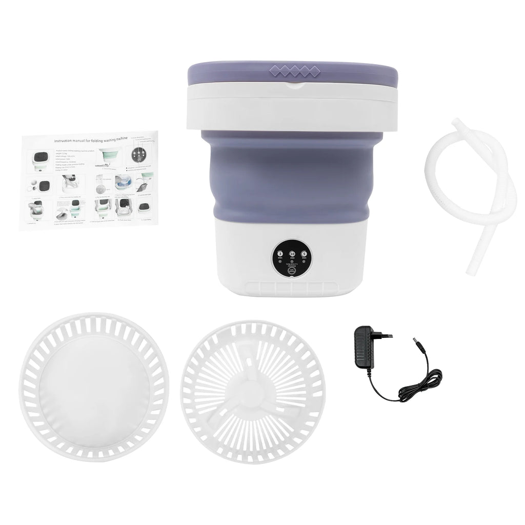 Mini Foldable Washing Machine 12L Capacity  for Baby Clothes Underwear