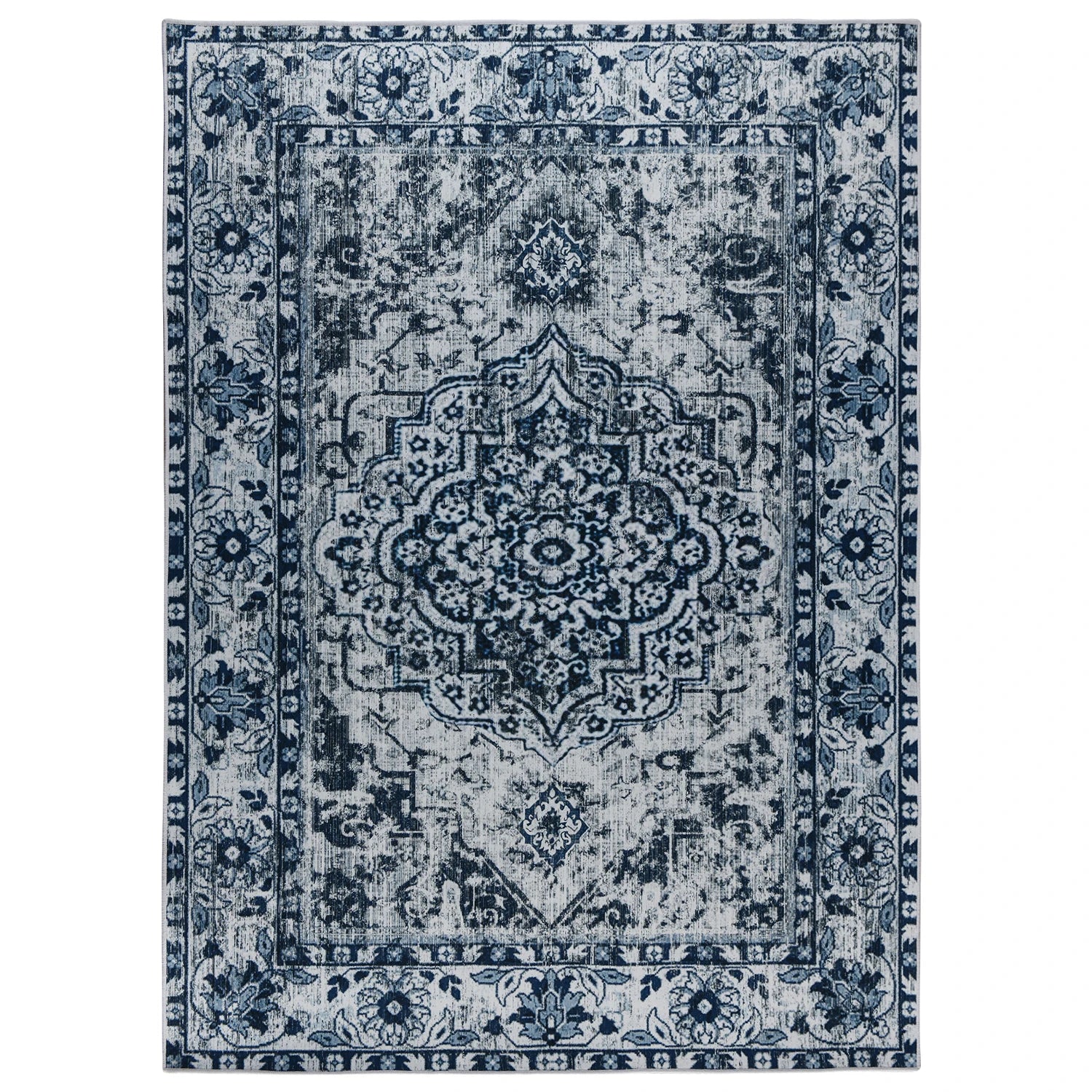 Vintage Bohemian Area Rug for Living Room, Rug Bedroom Indoor Print Carpet Large Size Kitchen Mat