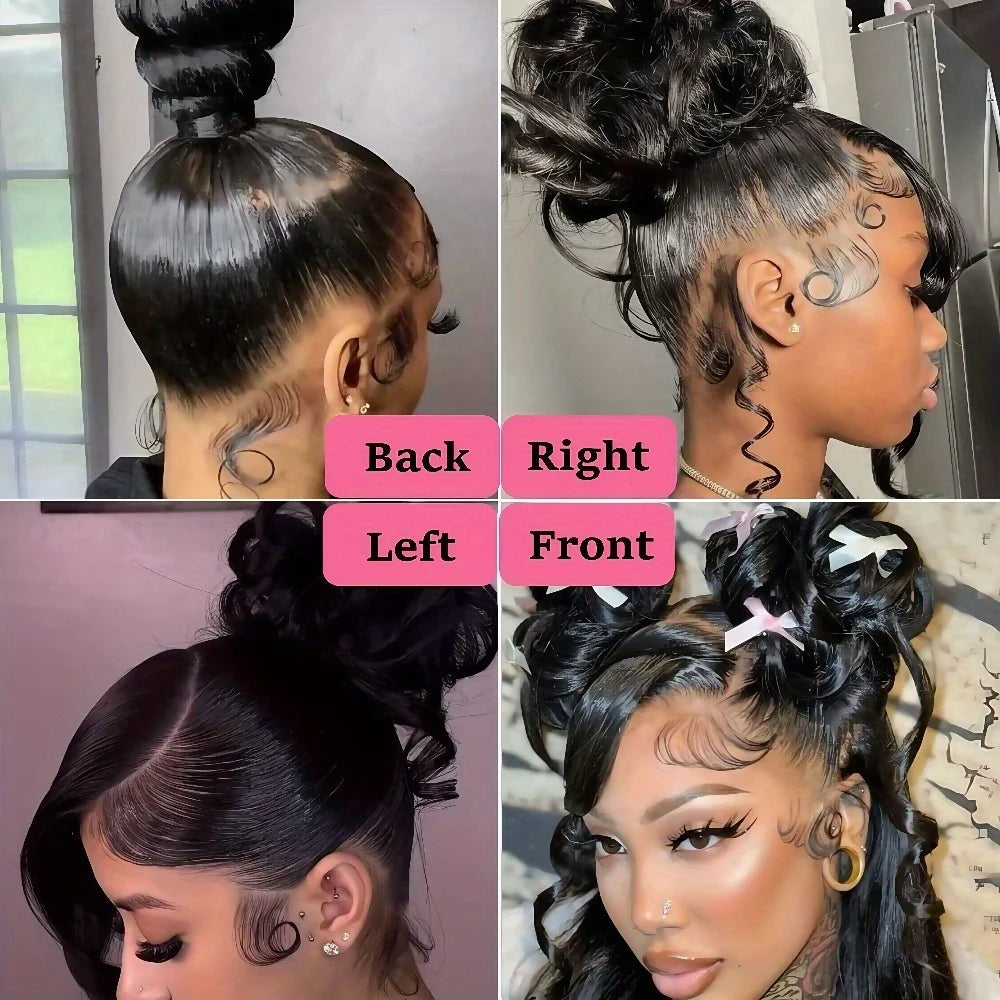 250% Density HD 360 Full Lace Wig with  Human Hair Body Wave Lace Front Wig HD 360 Lace