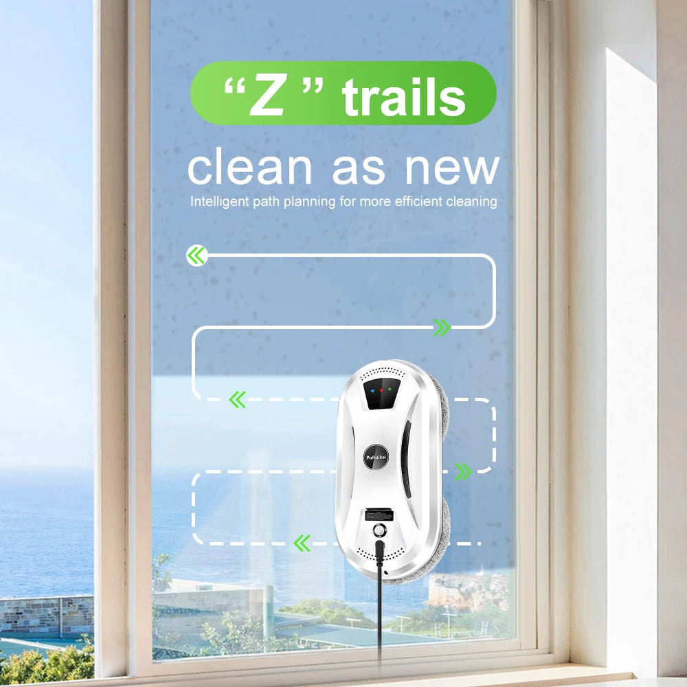 Ultra thin Robot vacuum cleaner window cleaning  remote control for home