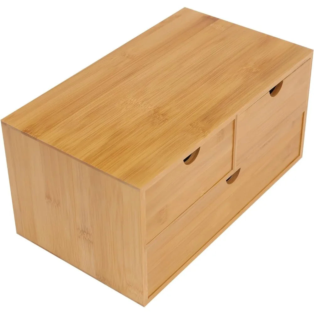 Desk   Letter Tray Drawers   Wood Mini Shelf