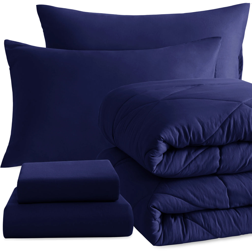 5 Piece Bedding  Breathable Bed , Comforter, Fitted Sheet, Top Sheet and Pillowcases