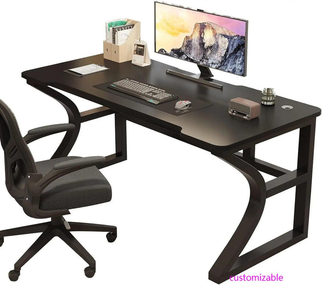 Computer Desk Home Office  Small Desk for Study Work Table with USB Charging Ports