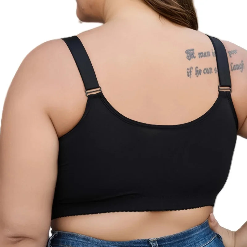 Wire-Free Bras Luxurious Gravity Lift, Closed Double-Breasted Front Placket