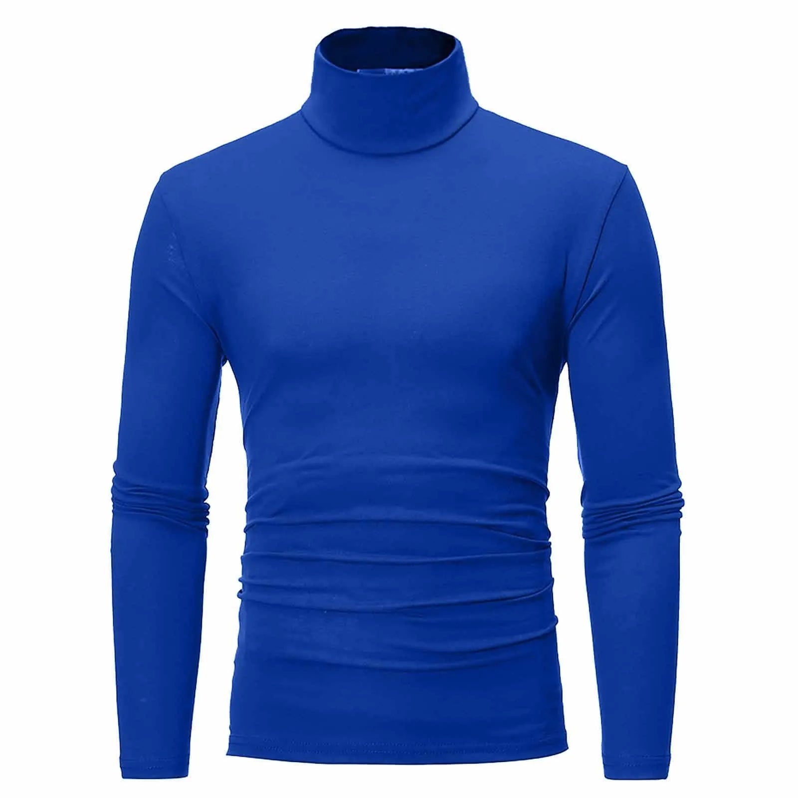 Basic Turtleneck High Collar Pullover Male Autumn Spring