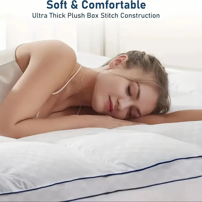 Thick Mattress covers  Topper 1000Gsm Cooling Noiseless Breathable Fitted  Machine Washable