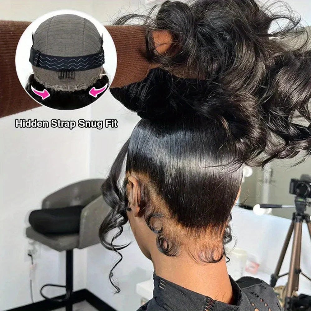 250% Density HD 360 Full Lace Wig with  Human Hair Body Wave Lace Front Wig HD 360 Lace