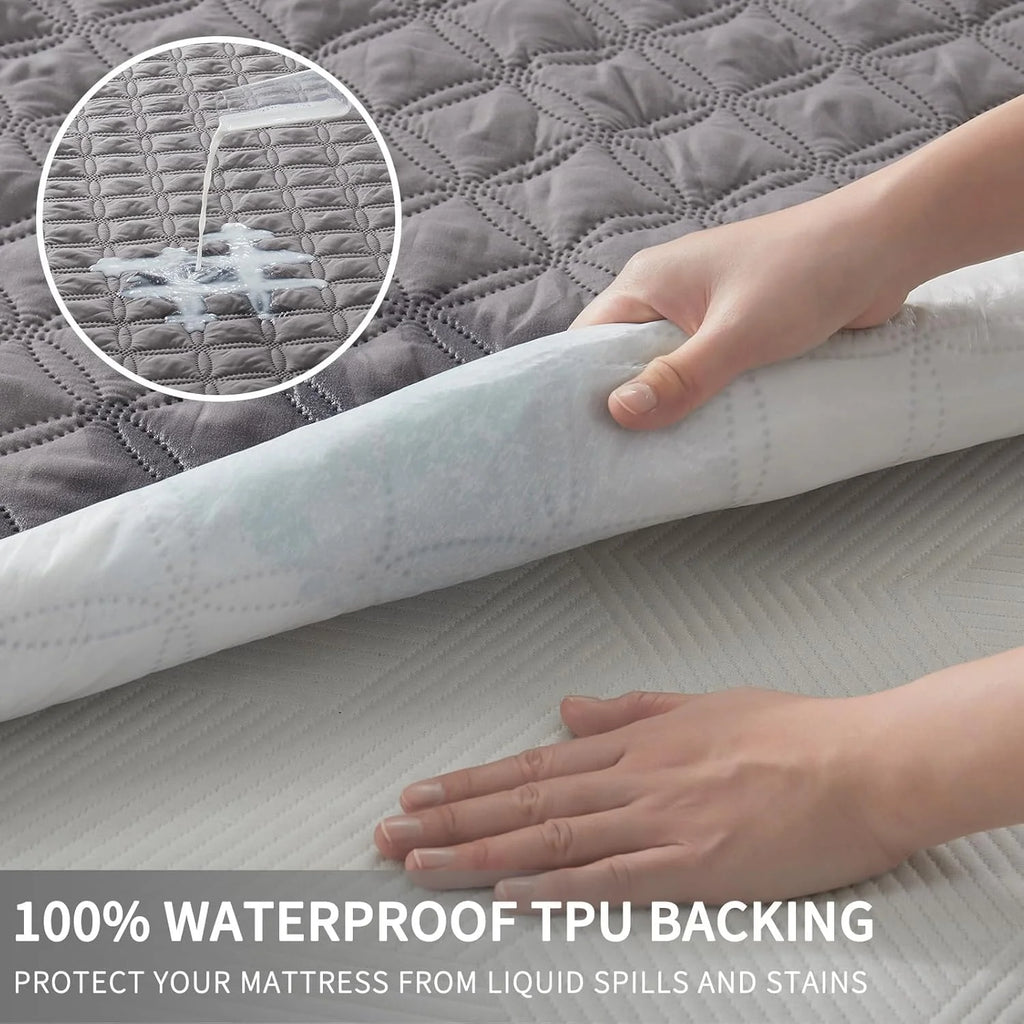 Waterproof Mattress Protector,  Dirt-Proof Bed Mattress Cover Washable