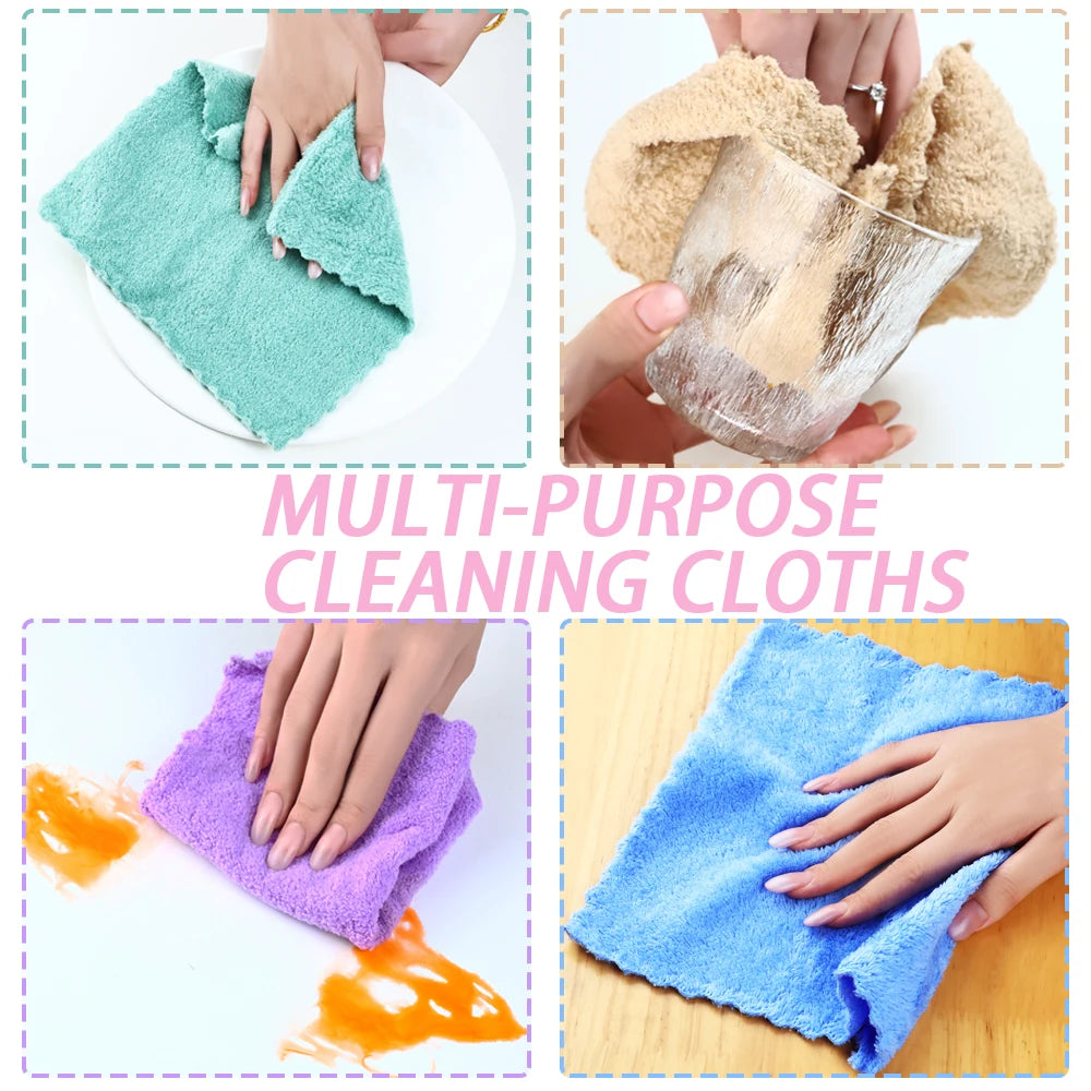 20pcs Soft Absorbent Solid Color Washcloths Gentle on Quick Drying Compact Square Towels for Home Bathroom