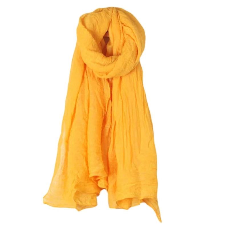 Women Long Scarf Wrap Scarves Cotton   Elegant