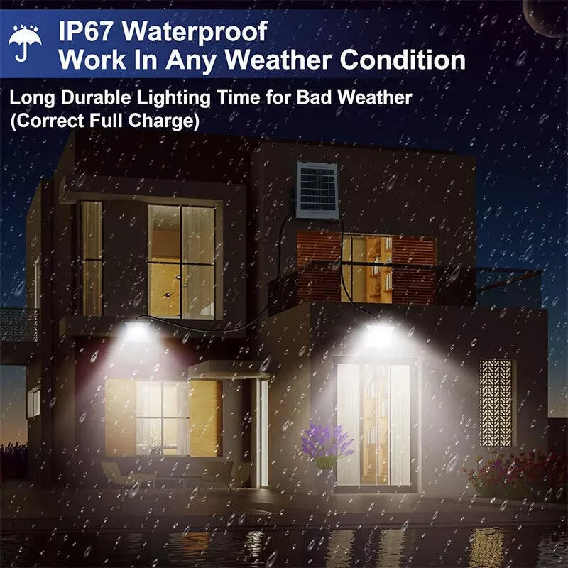 Solar  Outdoor Flood Lamps Waterproof  Lighting Dusk To Dawn Wall Light For Yard Garden