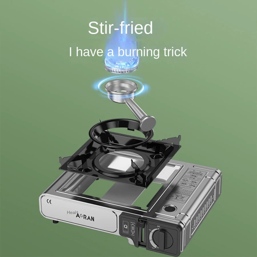 2900W High Power Portable Card  Outdoor Gas Stove Picnic Home Camping Equipment