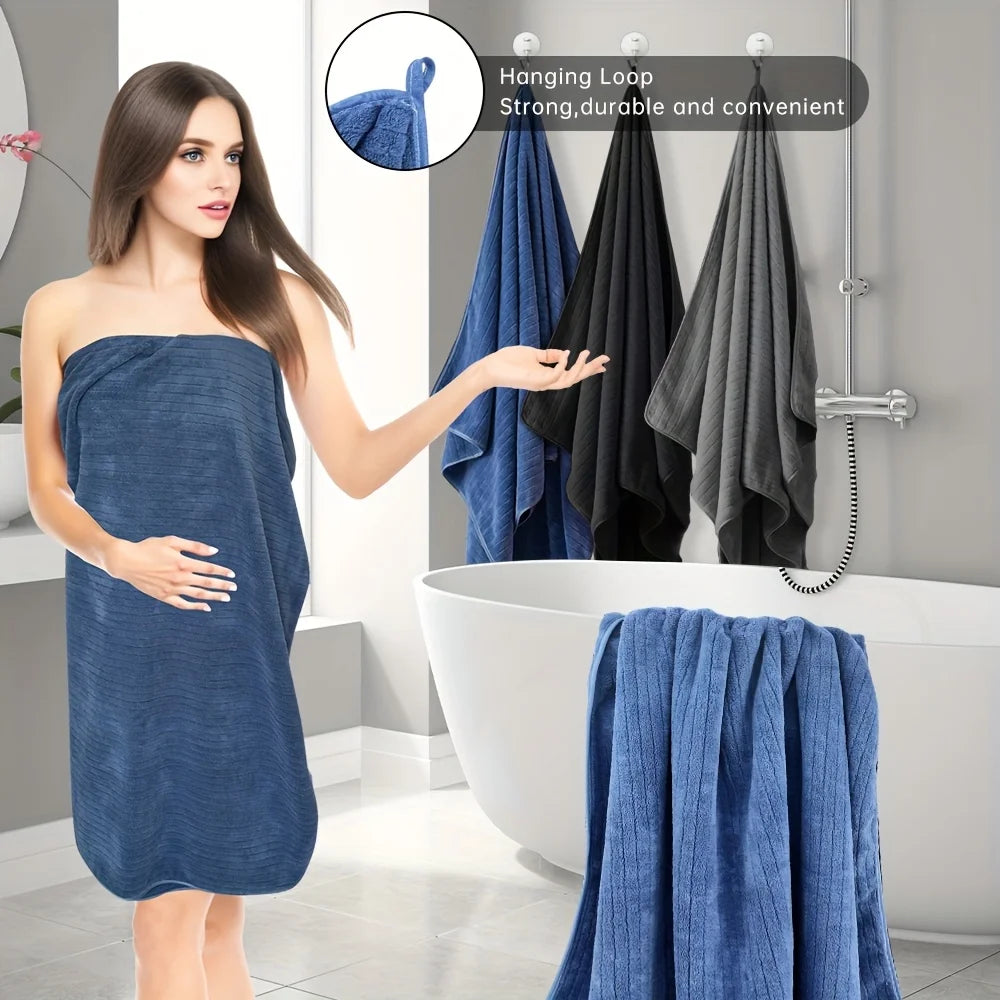 Bamboo Fiber Towels Sets Home Bath Towels Adults  Absorbent Luxury Bathroom Towels