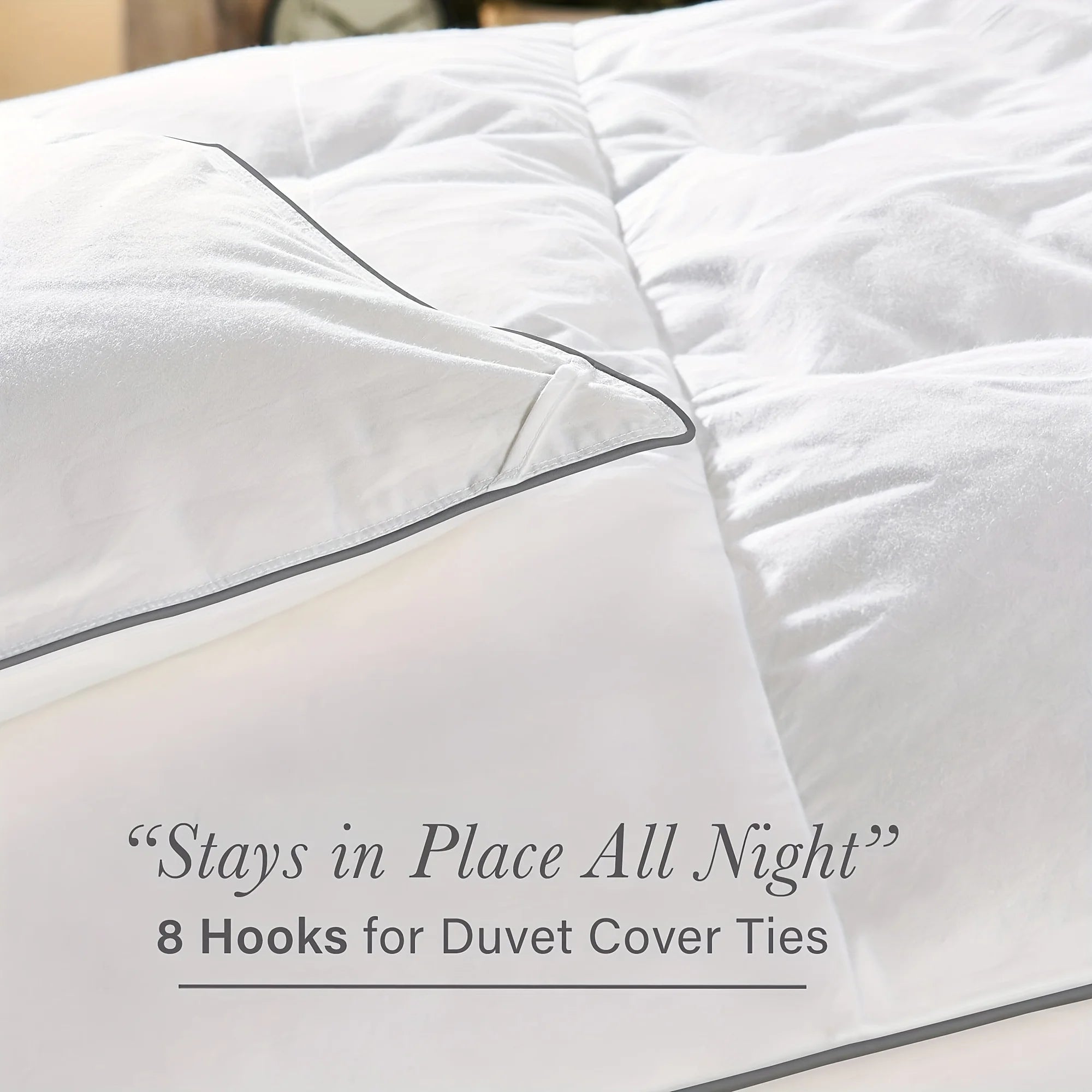 White Down Alternative Comforter - Lightweight & Breathable, Machine Wash
