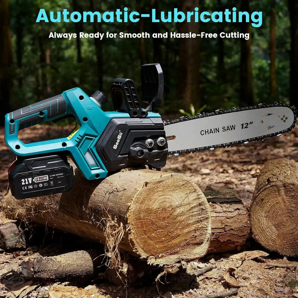 Cordless Chainsaw 12-inch CH1200+ Hand Held Brushless  Pruning Power Tool