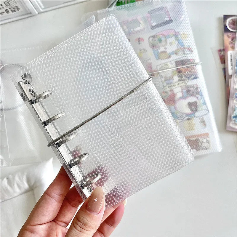 Notebook Transparent Loose  Binder  Sketchbook  Office Supplies