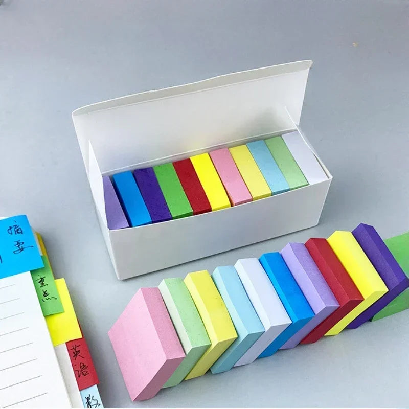 Color Sticky Note Pads Planner Stickers Notepad Memo Pad for School Office Supplies
