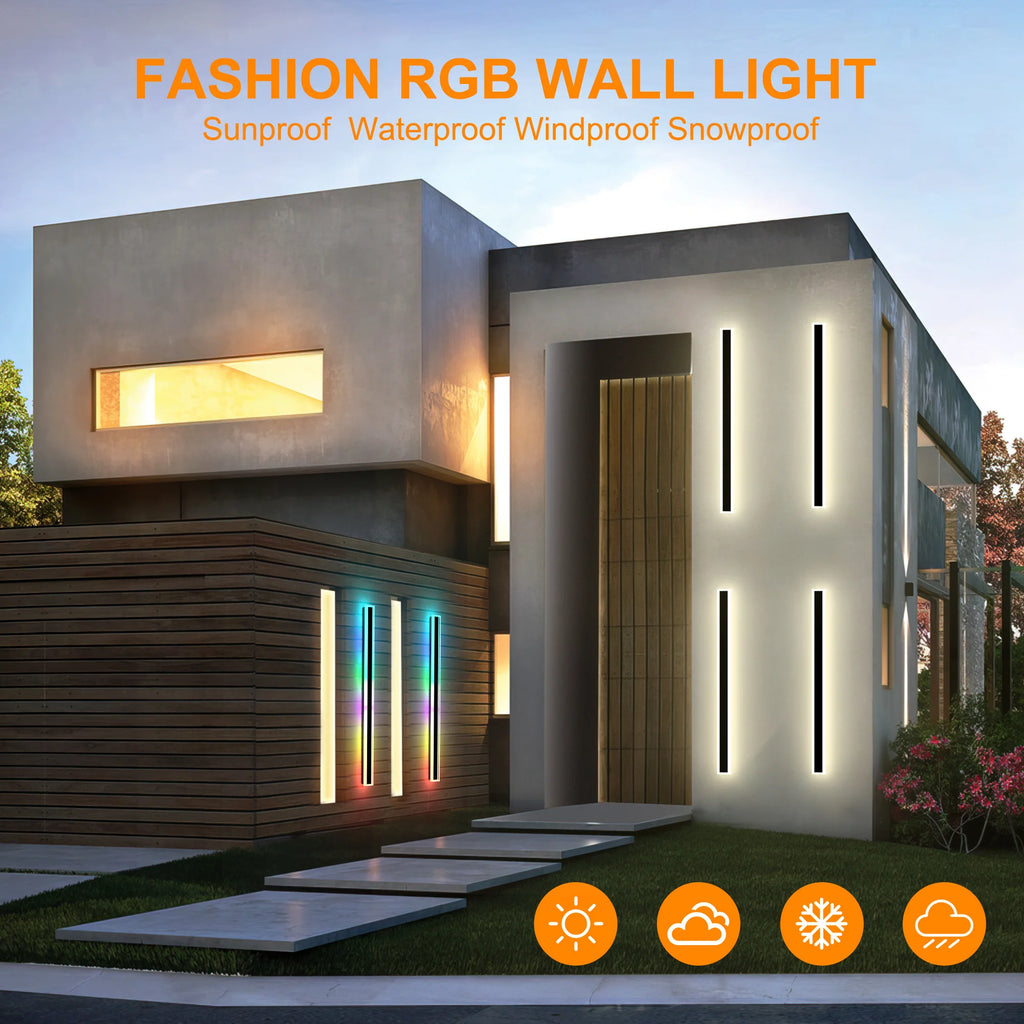 Modern Wall Lights, 2 Pack Long Wall  Lighting Fixtures LED