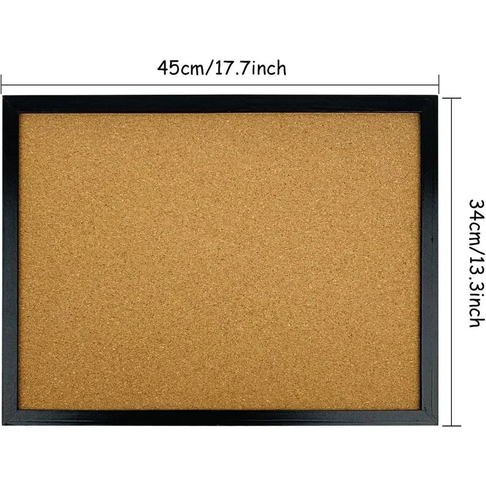 Bulletin Board, with Oak Wood Finish Frame, for Wall Office Home and School