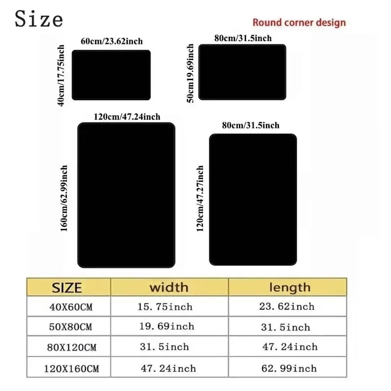 Large Area Living Room Carpets Decoration Home Bedroom Bedside Soft Rug Washable  Mat