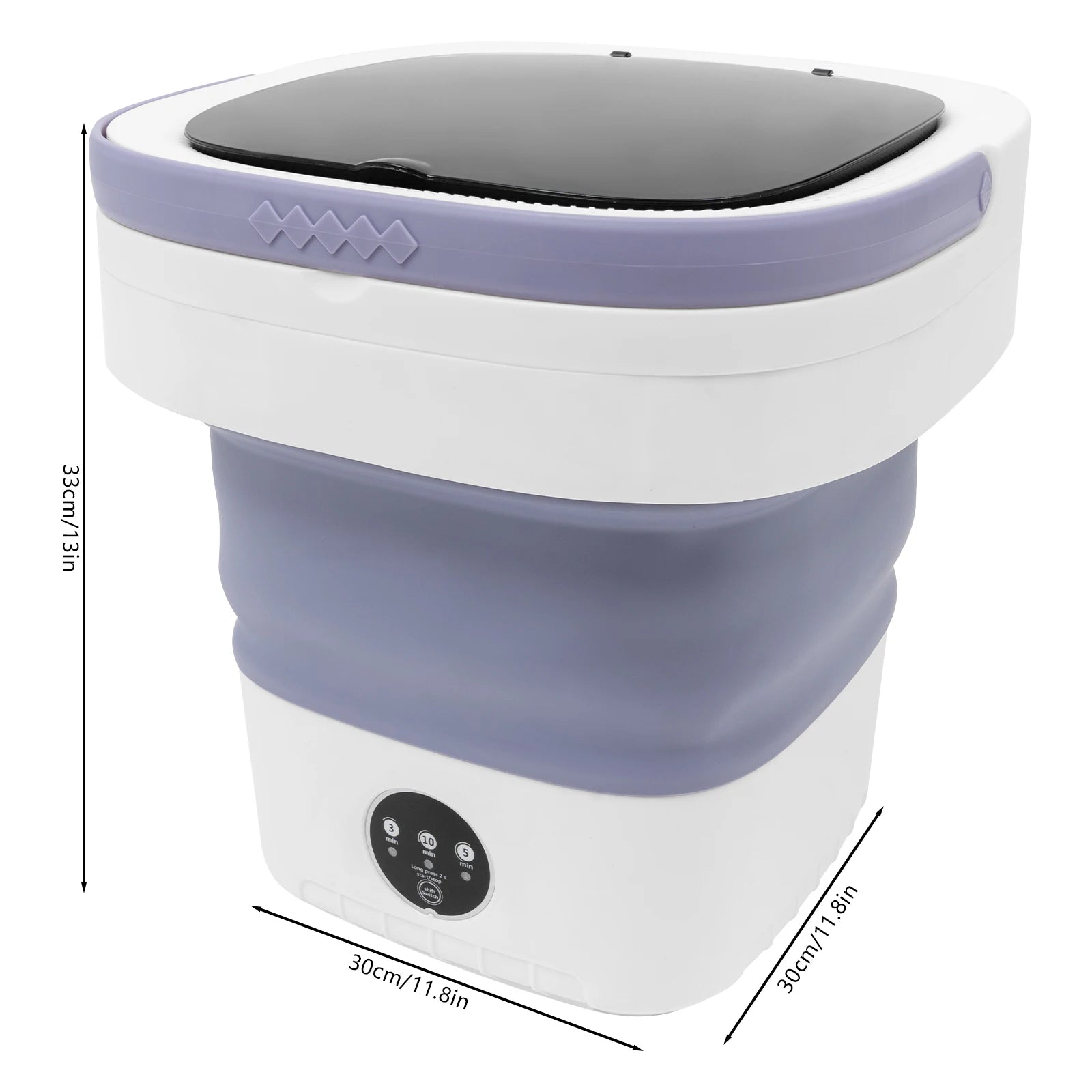 Mini Foldable Washing Machine 12L Capacity  for Baby Clothes Underwear